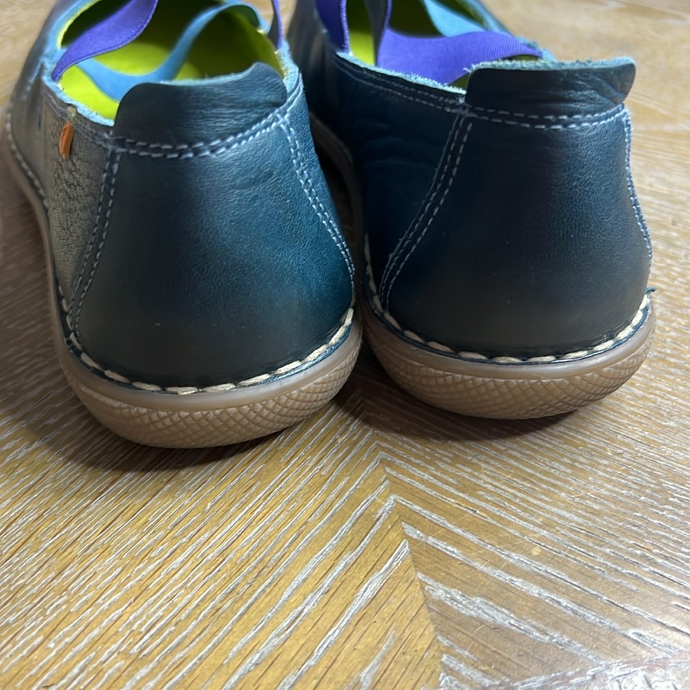 JUNGLA Leather Ballerina Flats Shoes 37 - Picture 7 of 10
